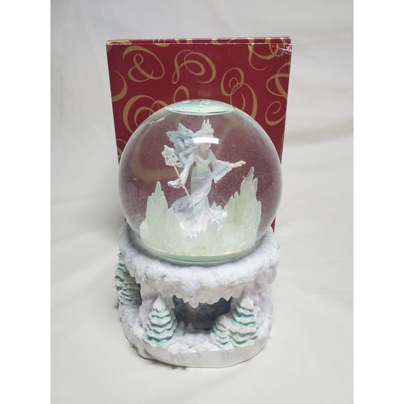 The San Francisco Music Box Company Winter Fairy Globe Music Box in Box - Picture 1 of 8